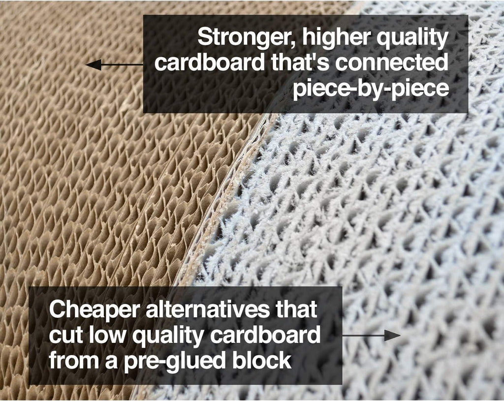3-Sided Vertical Cat Scratching Post, 18In X 10.5In X 15.9In