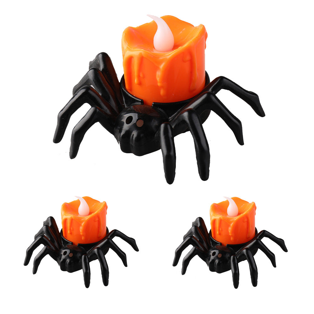 Spook Up Your Space with Creative Halloween Spider Candlesticks! 🕷️🕯️ #HalloweenDecor #SpookyVibes