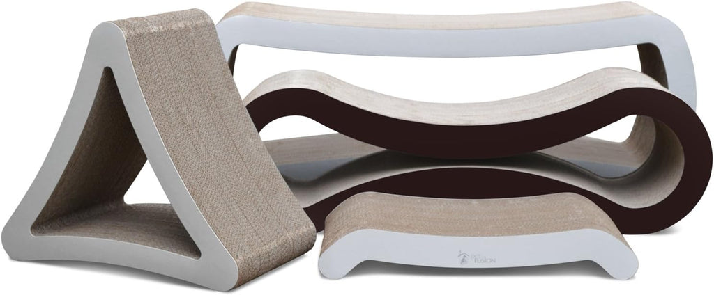 3-Sided Vertical Cat Scratching Post, 18In X 10.5In X 15.9In