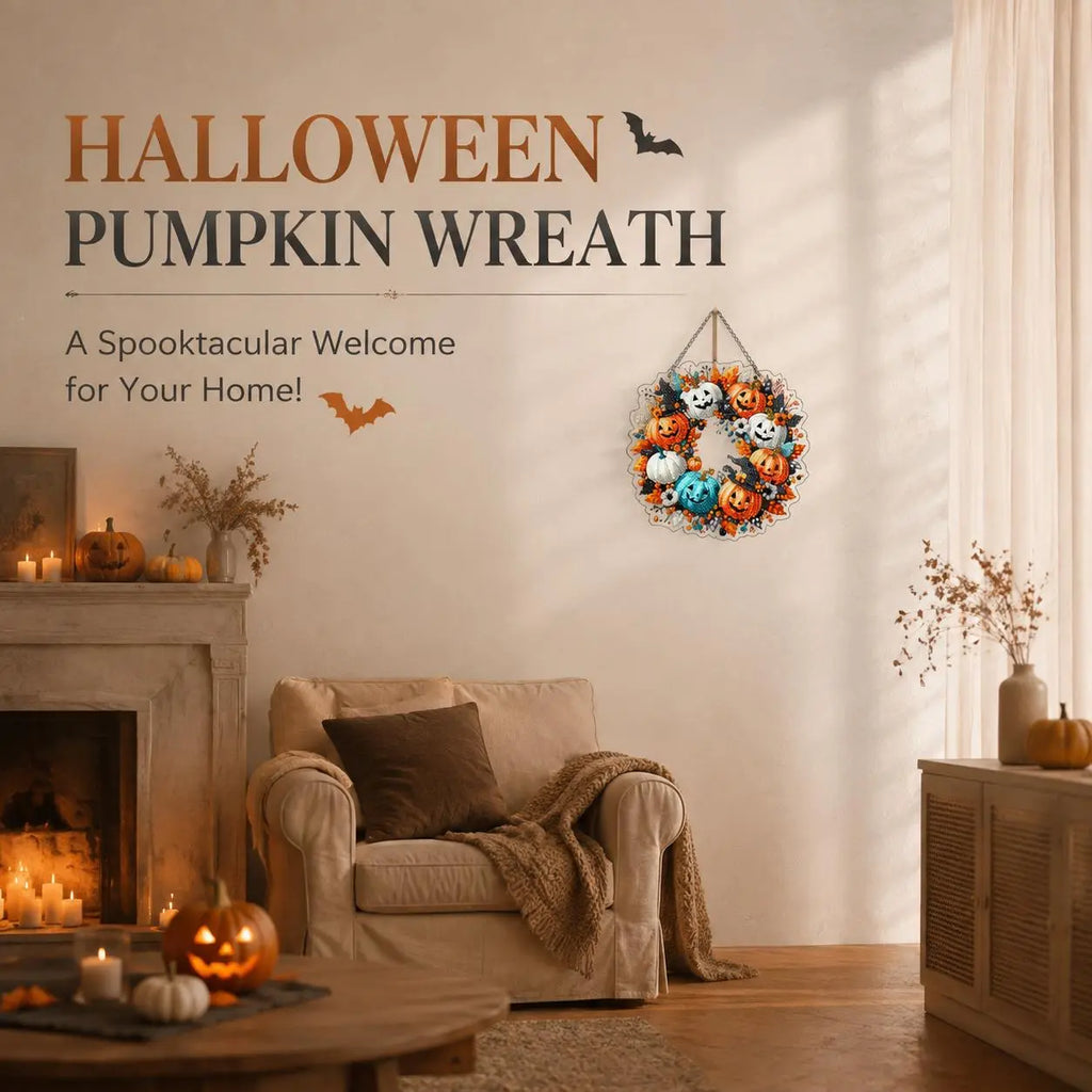 Sparkling Halloween Diamond Art Kits: Create Witch, Black Cat, Ghost, and Pumpkin Suncatchers! Perfect DIY Decor for Kids! 🎃✨