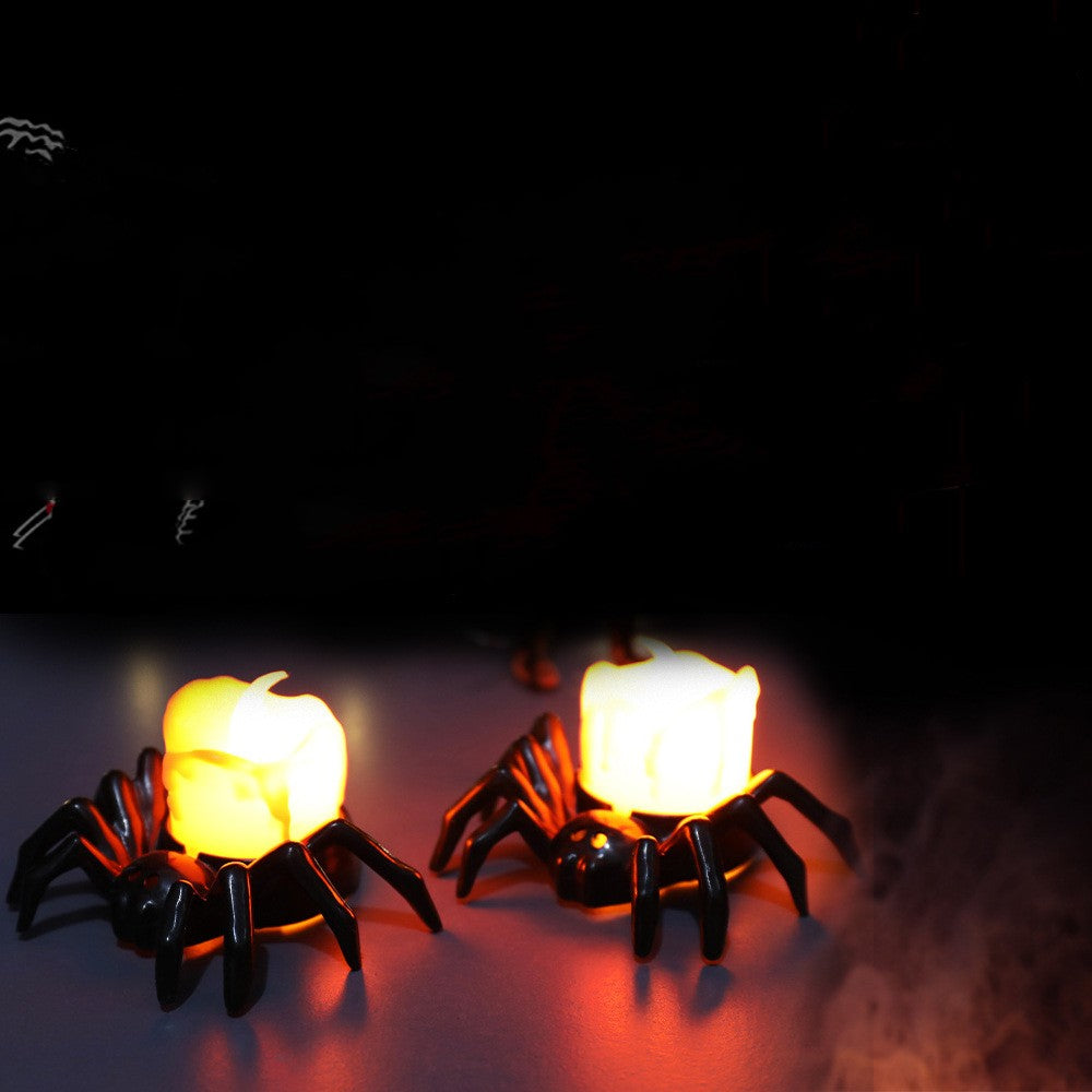 Spook Up Your Space with Creative Halloween Spider Candlesticks! 🕷️🕯️ #HalloweenDecor #SpookyVibes