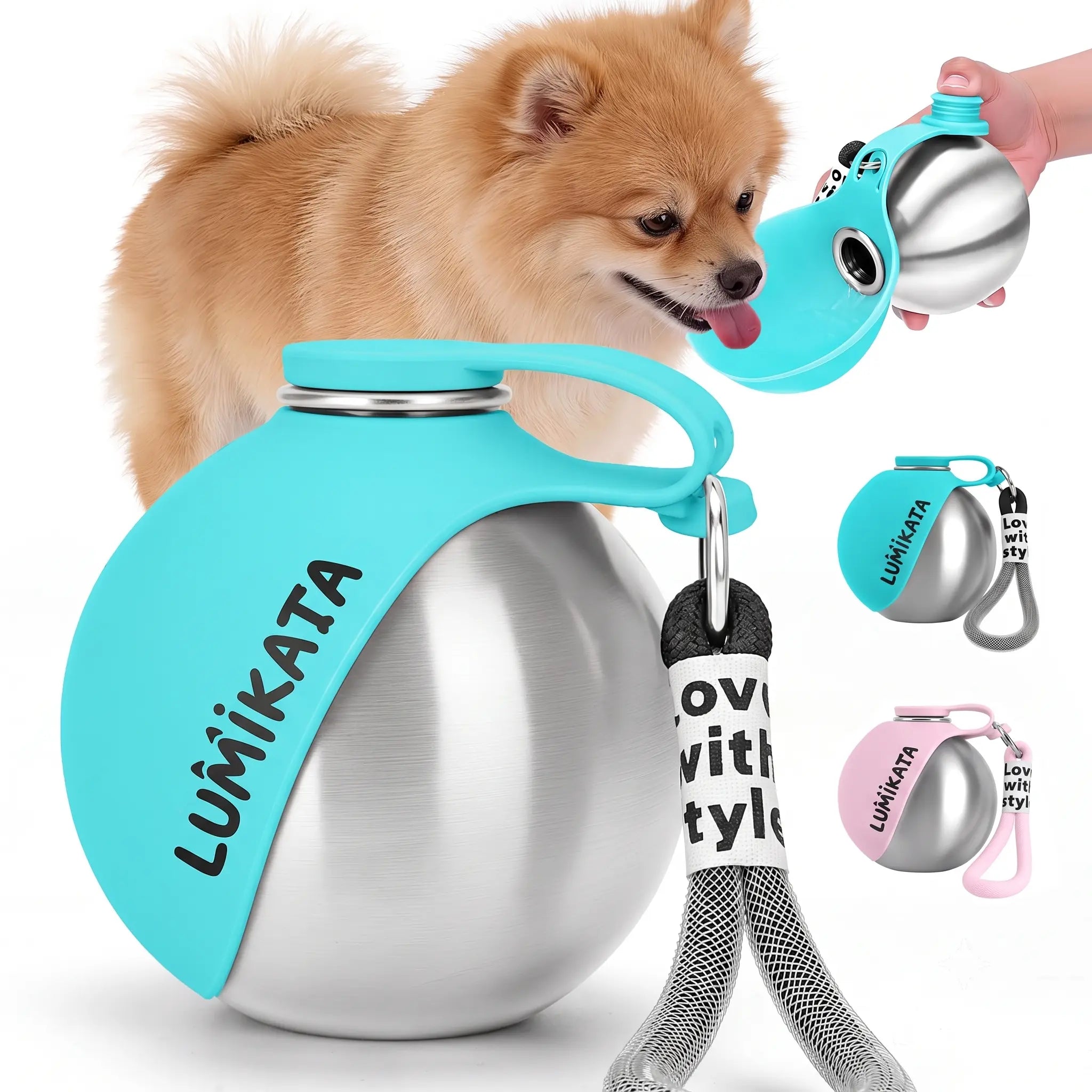 Stay Hydrated on the Go! 🐾💧 Check out the Lumikata 2-in-1 Portable Tumbler for Dogs - Perfect for Walks with Your Furry Friend! 🐶✨ #DogLovers #PetEssentials