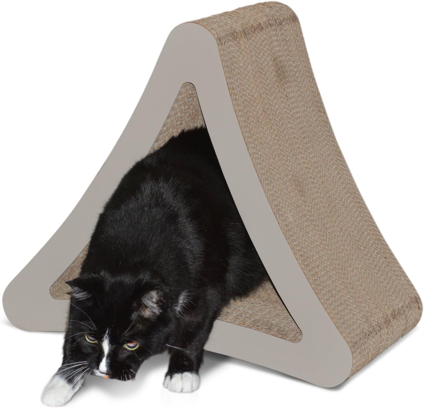3-Sided Vertical Cat Scratching Post, 18In X 10.5In X 15.9In