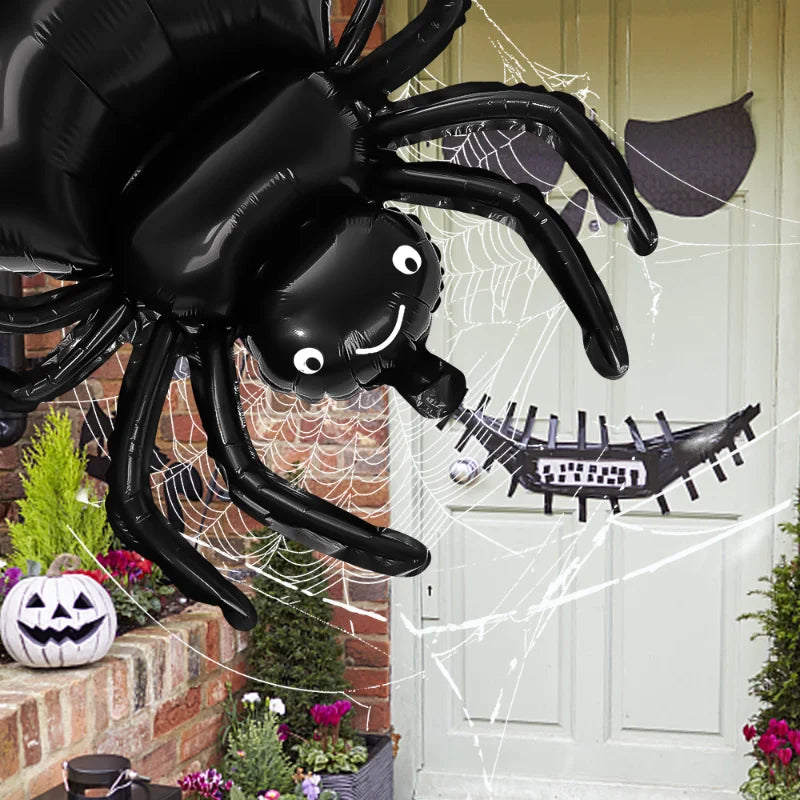 Get Your Spook-tacular Halloween Vibe On with These Spider Foil Balloons! 🕷️🎈 Perfect for Parties & Home Decor!