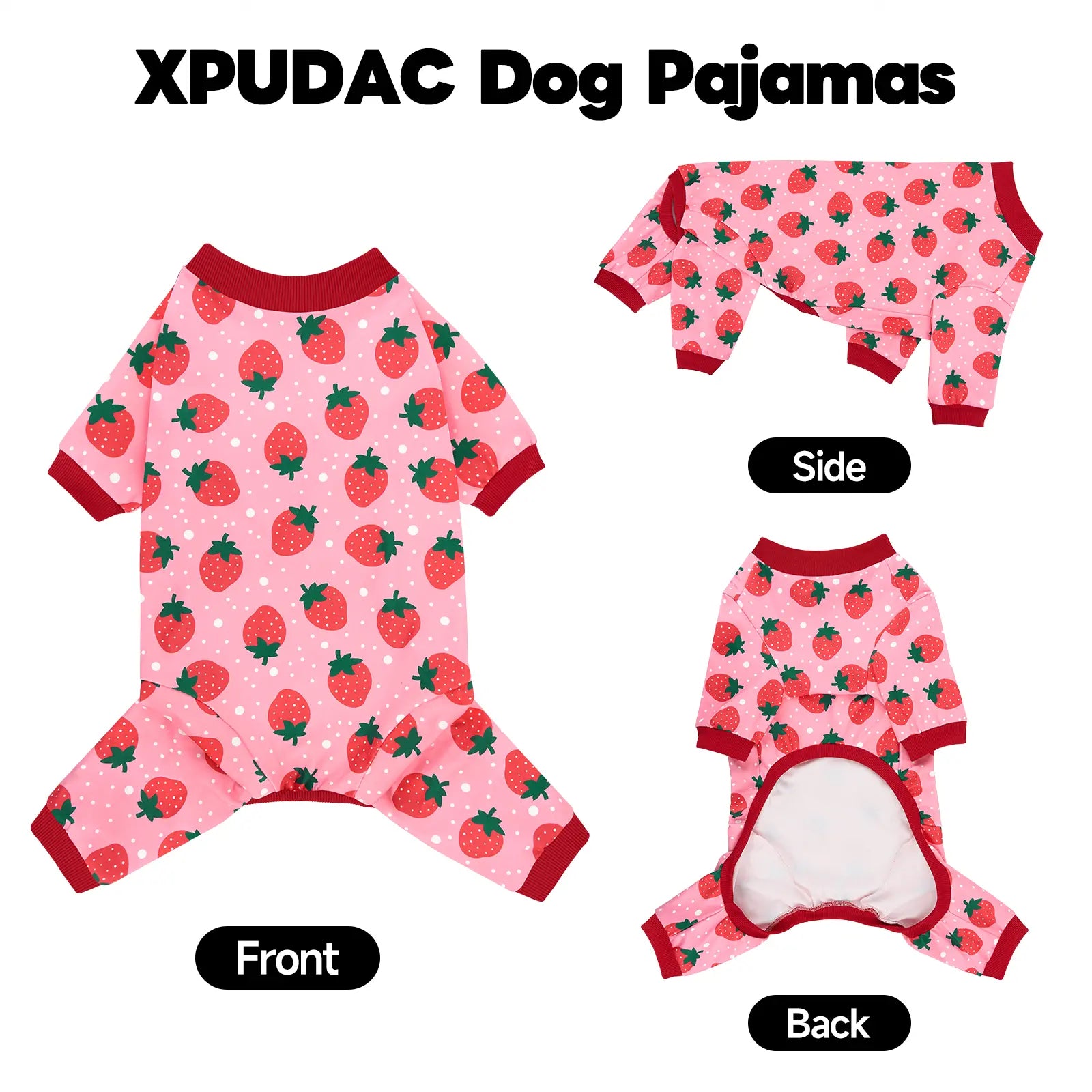 Snuggle Up Your Big Pup! 🐾🎉 XPUDAC 8XL Dog Onesie Pajamas - Cozy, Fun, and Perfect for Every Season! 🍉🐶 #DogFashion #PetComfort
