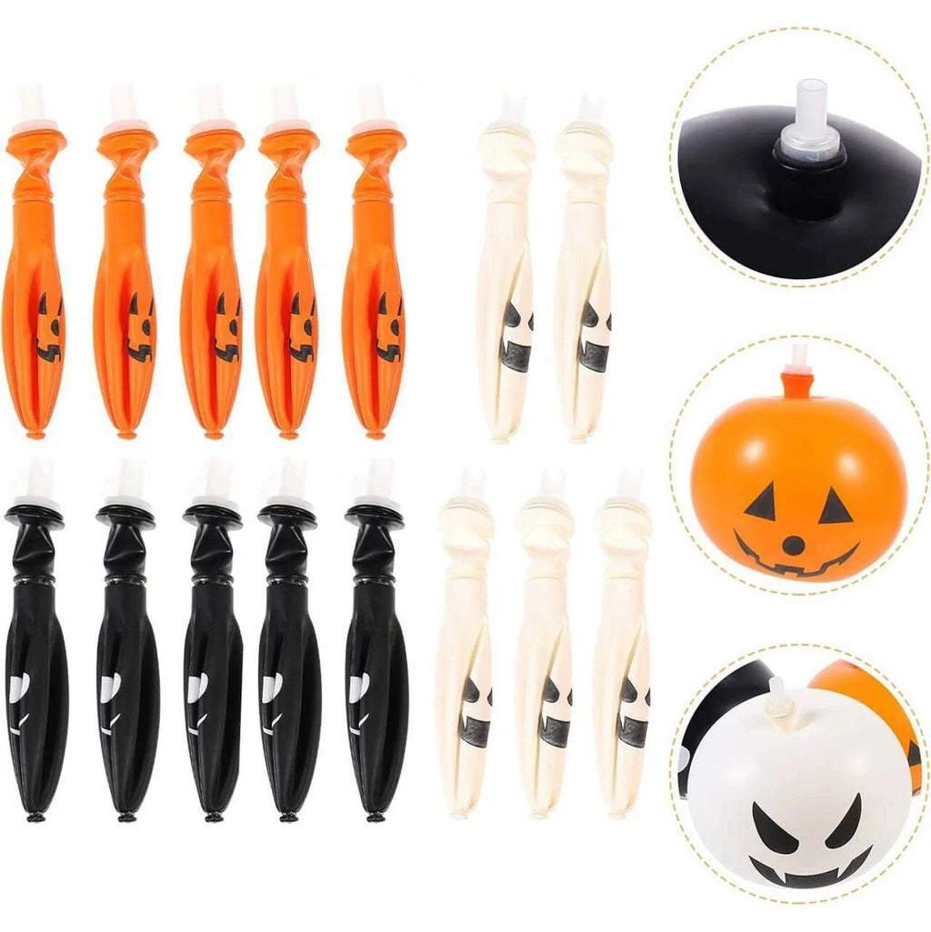Spook-tacular 5/10 Pack of Halloween Pumpkin Balloons for Your Festive Decor! 🎃🎈✨