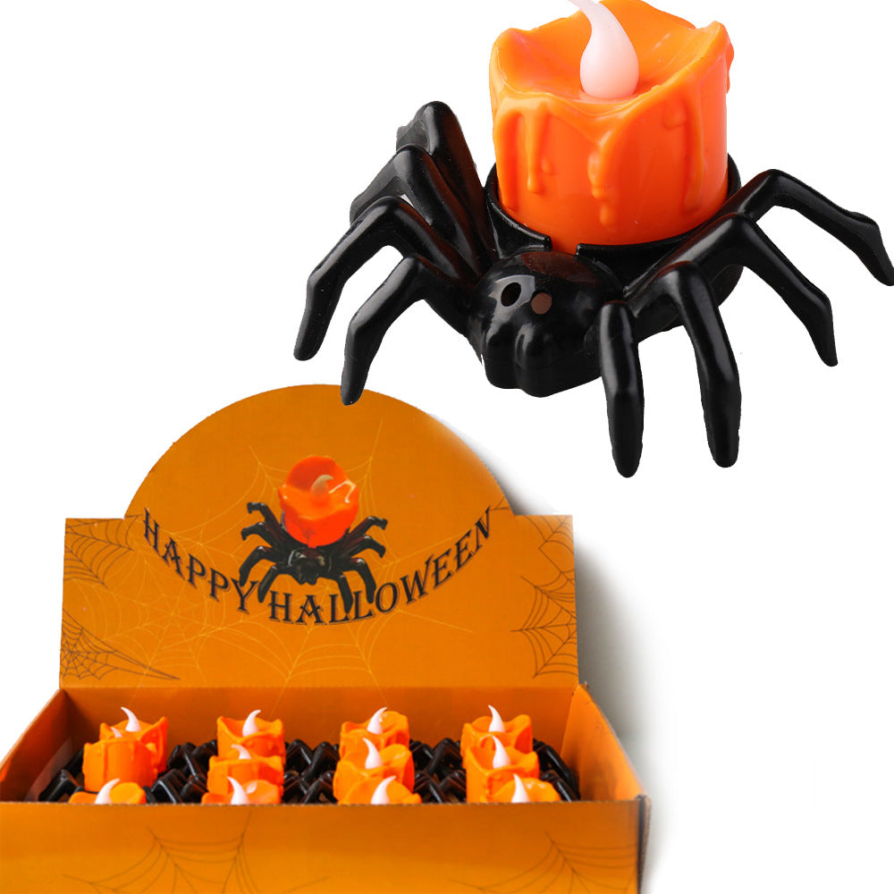 Spook Up Your Space with Creative Halloween Spider Candlesticks! 🕷️🕯️ #HalloweenDecor #SpookyVibes