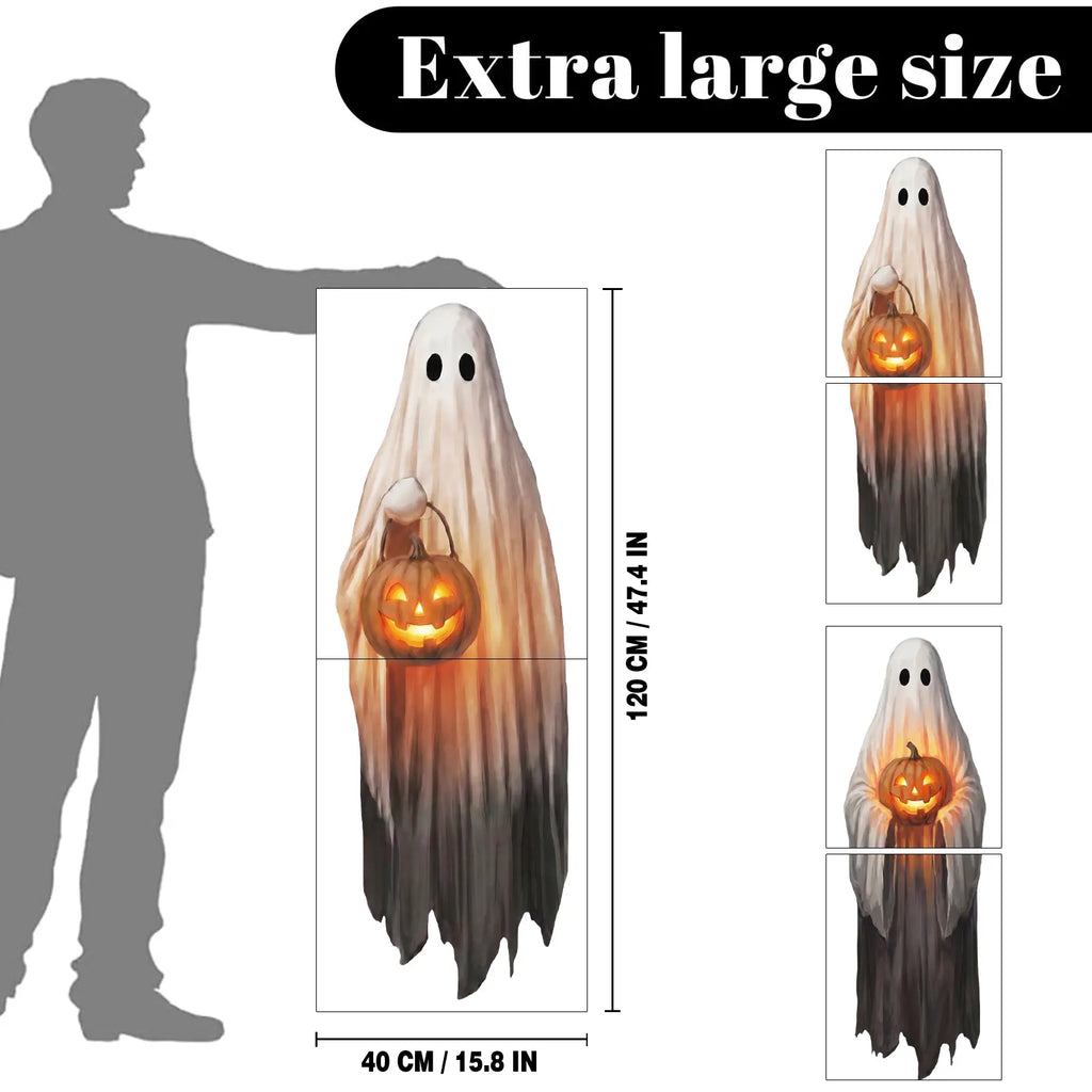 Get Your Spooky On with Our Big Smooth Ghost Window Clings! Perfect for Indoor & Outdoor Halloween Decor! 🎃👻 #HalloweenVibes #SpookySeason