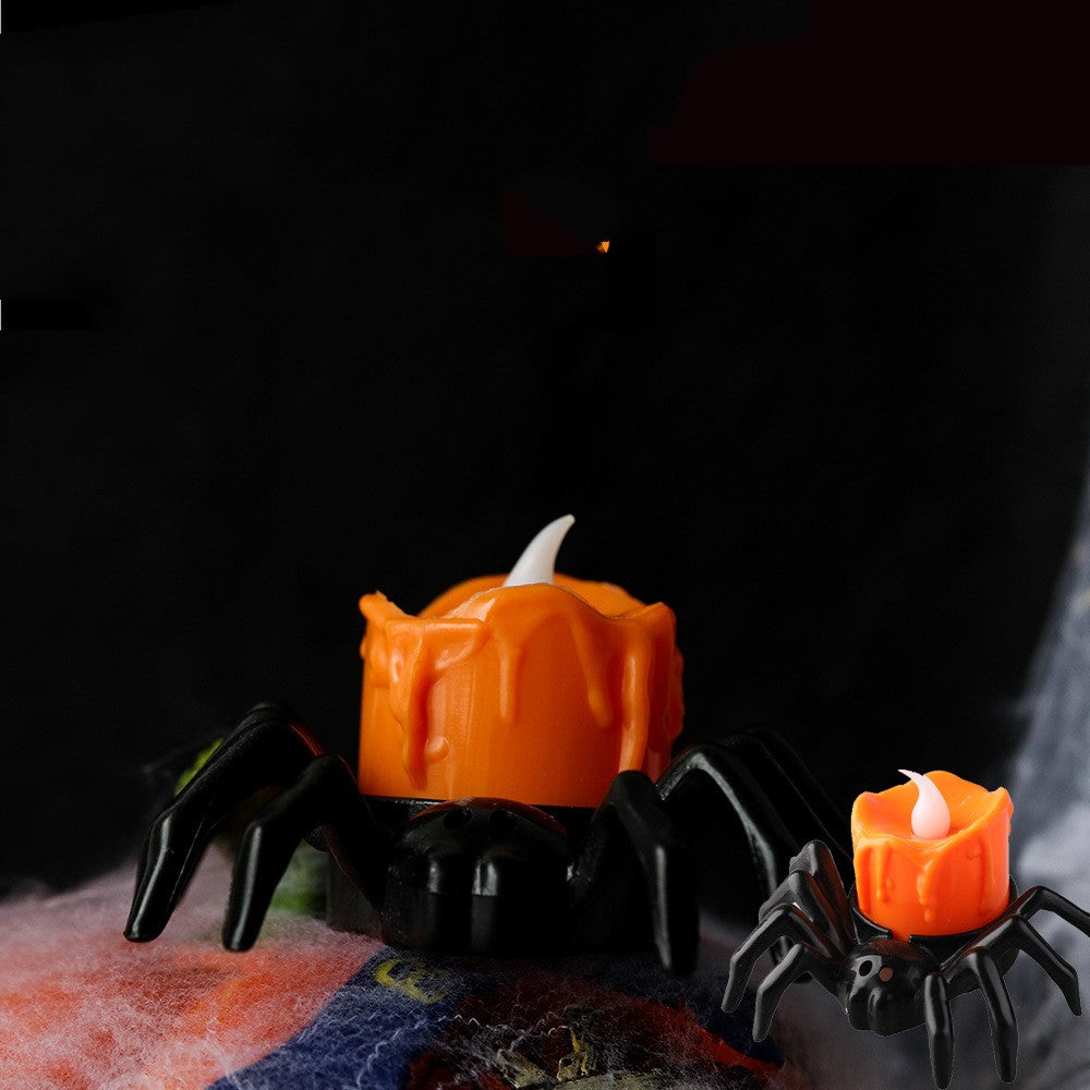 Spook Up Your Space with Creative Halloween Spider Candlesticks! 🕷️🕯️ #HalloweenDecor #SpookyVibes