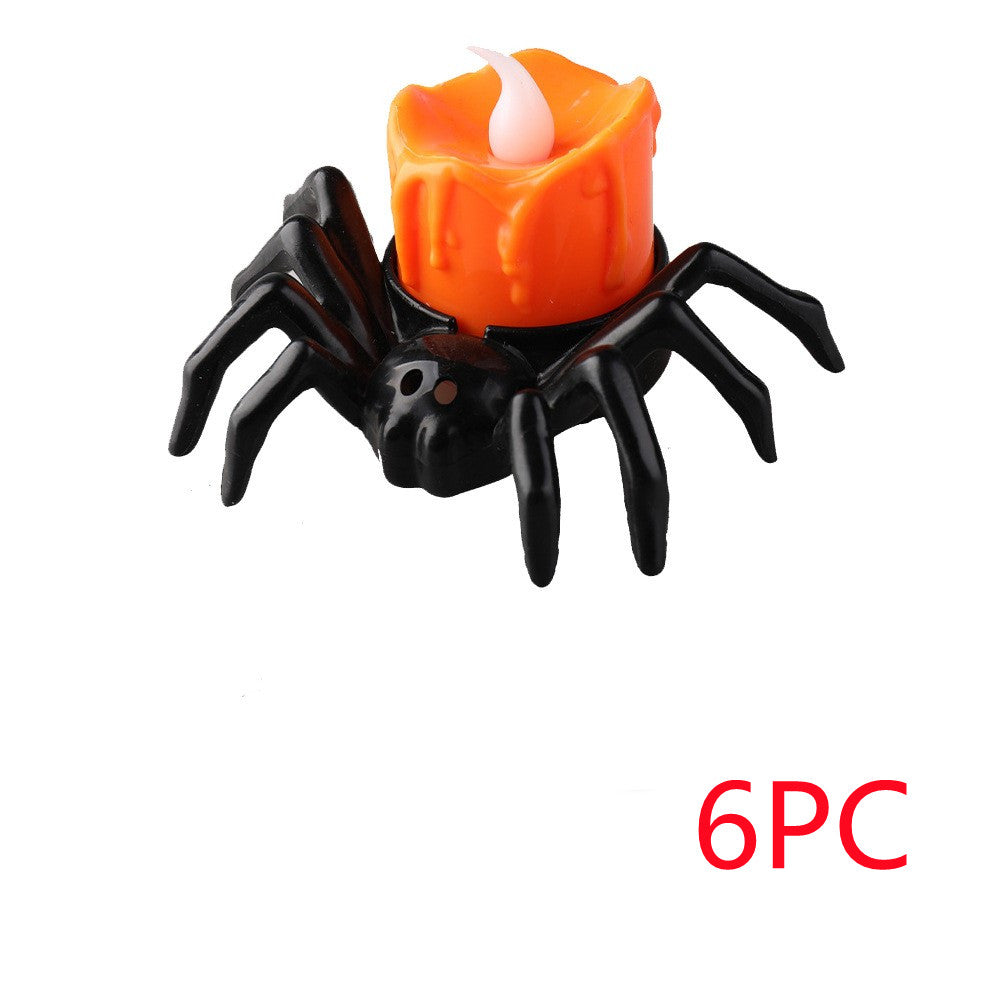 Spook Up Your Space with Creative Halloween Spider Candlesticks! 🕷️🕯️ #HalloweenDecor #SpookyVibes